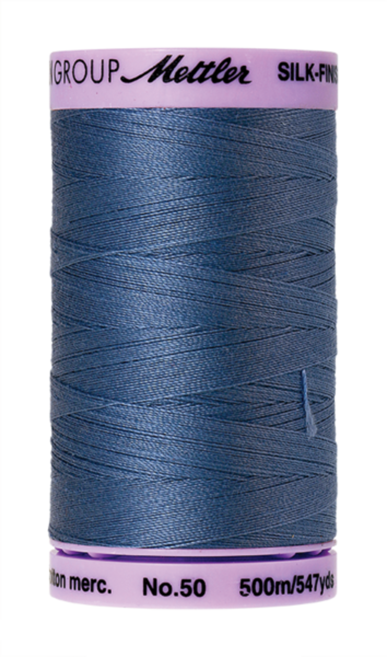 Smoky Blue (9104-0351) | Silk-Finish Cotton 50wt (500M / 547Y) | Mettler Thread
